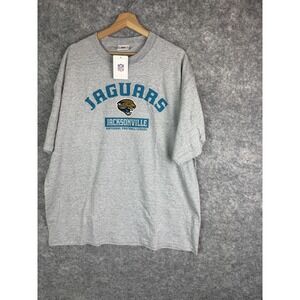 Vintage Jacksonville Jaguars T-Shirt Mens 2XL Gray NFL Football Crewneck AFC